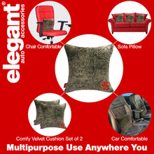 Elegant Comfy Velvet Cushion & Neck Rest Car Pillow CU13