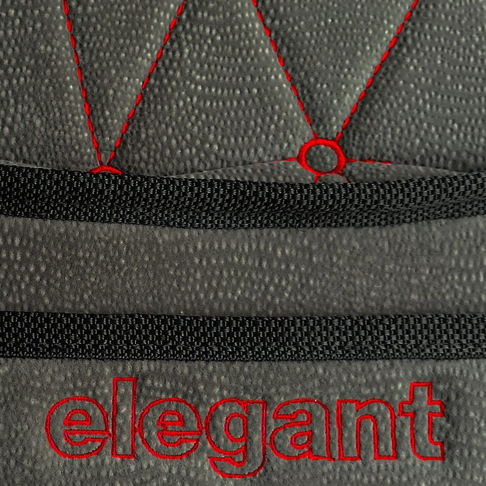 Space CoolPad Full Car Seat Cushion Grey-Red (For Driver)